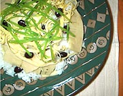 写真＝筍と黒豆のお寿司